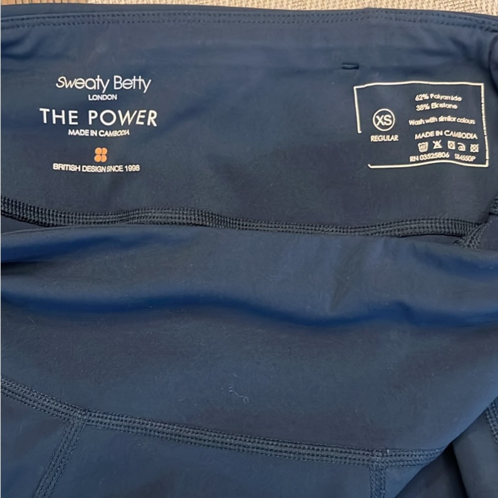 Sweaty Betty The Power Workout Leggings Navy Blue - Picture 8 of 10